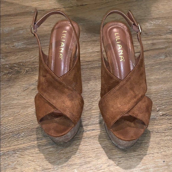Shoes - Brown wedges Shoes - Brown wedges